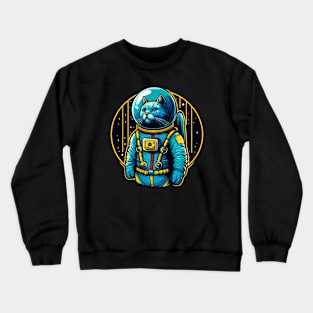 Astronaut cat Crewneck Sweatshirt